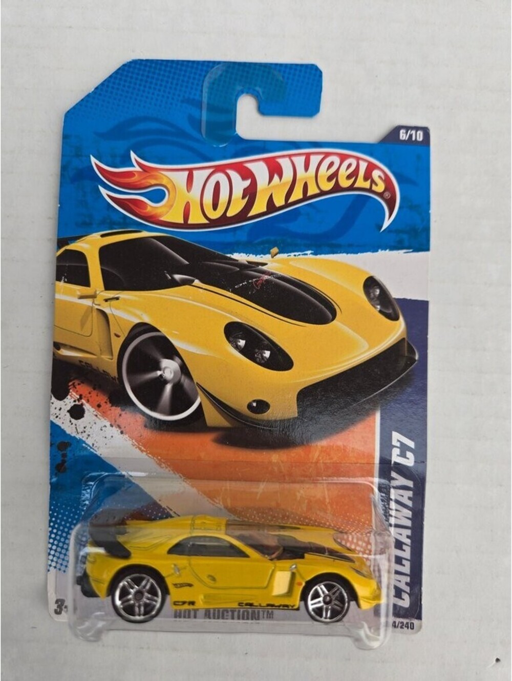 Hot Wheels Callaway C7 Yellow Die-Cast Car